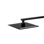 Welba 10" Rain Shower Head Set Square 3-Mode Gooseneck Black - Image 3