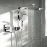 Welba 10" Rain Shower Head Set with Mixer Square 3-Mode Chrome - Image 3