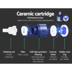 Cefito Shower Twins Tap Wall Bath Taps Brass Hot Cold Basin Bathroom Chrome - Image 6