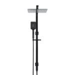 10'' Rain Shower Head Set Handheld Square High Pressure Black - Image 3