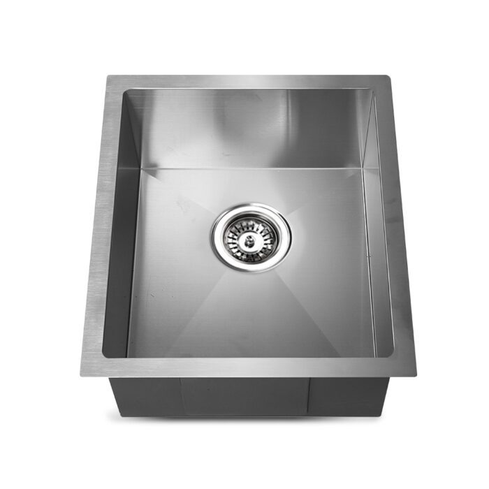 Cefito Kitchen Sink 45X39CM Stainless Steel Basin Single Bowl Silver - Image 3
