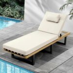 Livsip Sun Lounge Outdoor Lounger Beige - Image 5