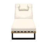 Livsip Sun Lounge Outdoor Lounger Beige - Image 7
