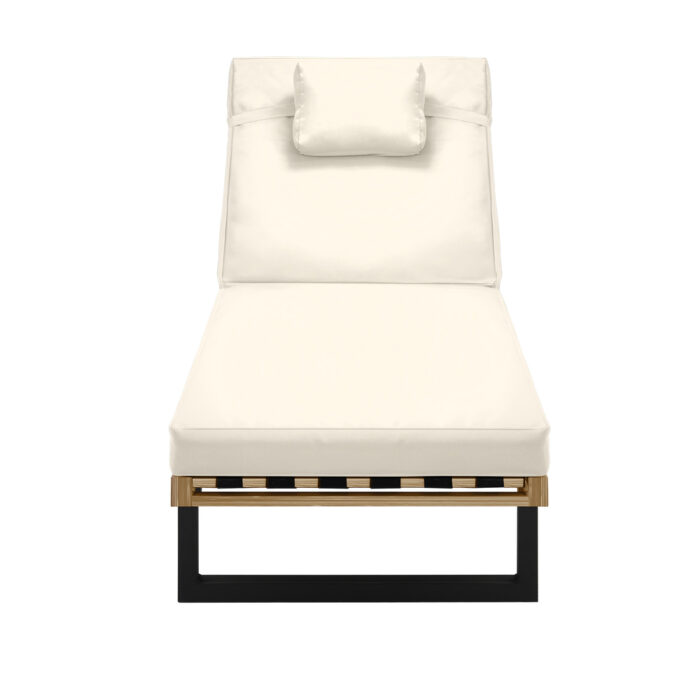 Livsip Sun Lounge Outdoor Lounger Beige - Image 7