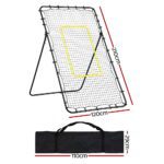 Everfit 7ft 2.1M Volleyball Net Football Baseball Goal Netting with Frame Angle Adjustable Rebounder - Image 2