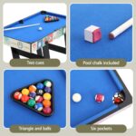 4-in-1 Soccer Table Foldable Game Foosball Table Tennis Pool Hockey - Image 6