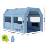 Giantz Inflatable Spray Booth 4X3M Car Paint Tent Filter System Blower - Image 2