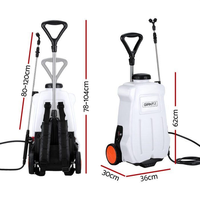 Giantz Weed Sprayer Electric 20L Backpack Trolley - Image 2