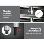 Cefito 1829x610mm Stainless Steel Kitchen Bench with Wheels 304 - Image 4