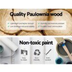 Artiss 2x Bedside Table 3 Drawers Vintage - THYME Blue - Image 4