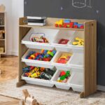 Oikiture 9 Bins Kids Toy Box Organiser Display Shelf - Image 6