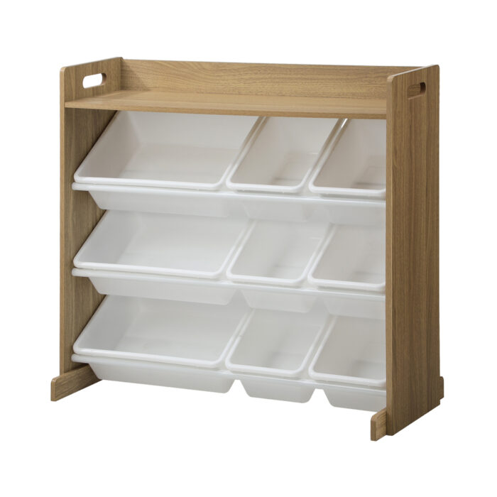 Oikiture 9 Bins Kids Toy Box Organiser Display Shelf - Image 8