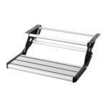 Weisshorn Manual Pull Out Caravan Step Folding RV Entry Stair 200KG Capacity Non-Slip Aluminium