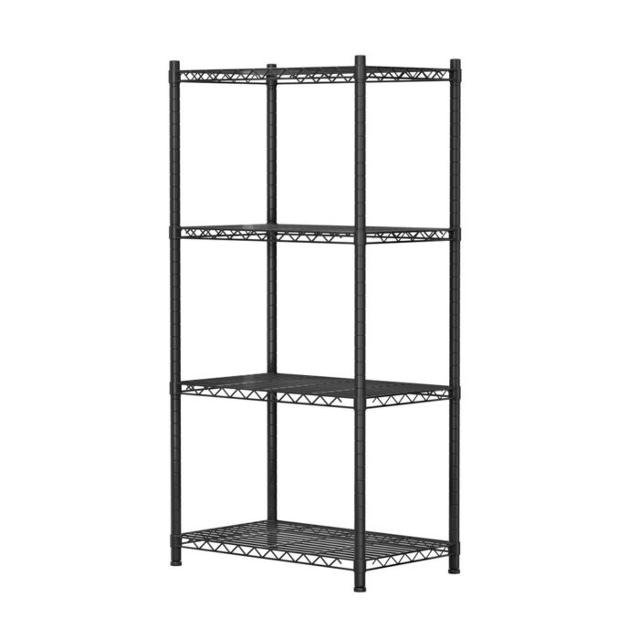 Artiss 4-Tier Shelving Unit Adjustable Garage Storage Shelves Kitchen Rack Steel - Image 4