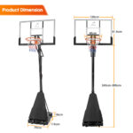 ProPulse Basketball Hoop Stand 2.45M-3.05M Height Adjustable - Image 6