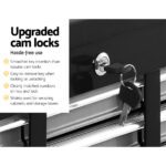 Giantz 10 Drawer Tool Box Cabinet Chest Toolbox Storage Garage Organiser Grey - Image 6