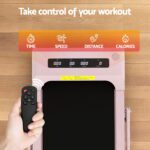 Everfit Treadmill Electric Walking Pad Incline Under Desk 380mm Pink - Image 6