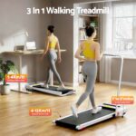 Everfit Treadmill Electric Walking Pad Incline Under Desk 380mm White - Image 4