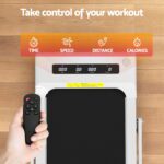 Everfit Treadmill Electric Walking Pad Incline Under Desk 380mm White - Image 6