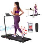 Everfit Treadmill Electric Walking Pad Under Desk Home Gym Fitness 400mm Black