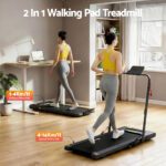 Everfit Treadmill Electric Walking Pad Under Desk Home Gym Fitness 400mm Black - Image 3