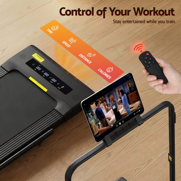 Everfit Treadmill Electric Walking Pad Under Desk Home Gym Fitness 400mm Black - Image 6