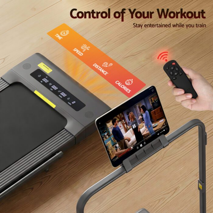 Everfit Treadmill Electric Walking Pad Under Desk Home Gym Fitness 400mm Grey - Image 6