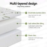 Giselle Mattress Topper 11cm Pillowtop toppers Bamboo King - Image 6