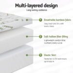 Giselle Mattress Topper 11cm Pillowtop toppers Bamboo Single - Image 6