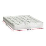 Giselle Bedding Mattress Topper Pillowtop Bamboo 7.5cm Queen - Image 2