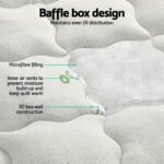 Giselle Bedding Mattress Topper Pillowtop Bamboo 7.5cm Single - Image 3