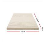 Giselle Bedding Latex Mattress Topper 7.5cm King Single - Image 2