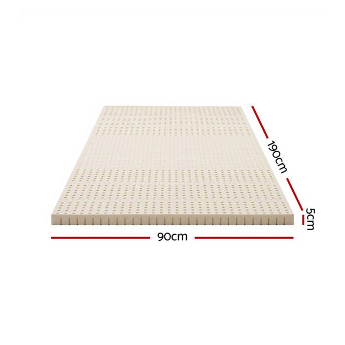 Giselle Bedding Latex Mattress Topper 5cm Single - Image 2