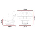 Giantz Tractor Seat Forklift Excavator Truck Universal Digger Chair PU Leather - Image 2