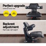 Giantz Tractor Seat Forklift Excavator Truck Universal Digger Chair PU Leather - Image 3