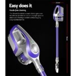 Devanti Stick Vacuum Cleaner Bagless Cordless 150W Purple - Image 2