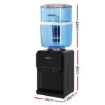 Devanti Water Cooler Dispenser Bench Top 22L Black - Image 2