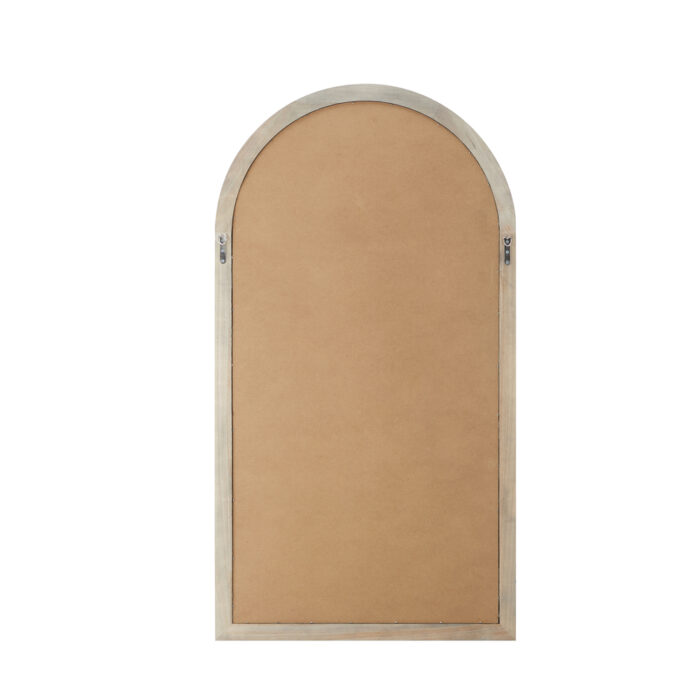 Oikiture Window Mirror Arched Wall Mirror 76x51cm Black - Image 5