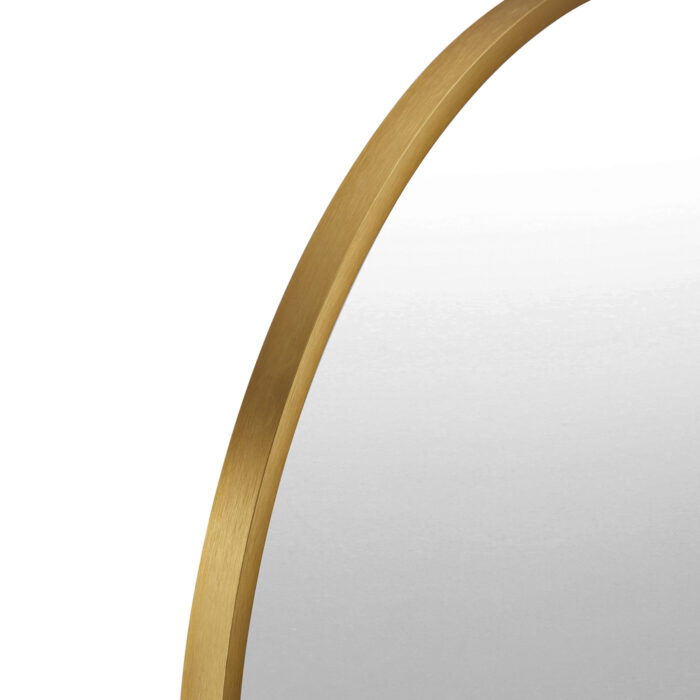Oikiture Wall Mirror Oval Gold 84x50cm - Image 7