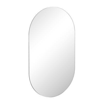 Oikiture Wall Mirror Oval Frameless 84x50cm