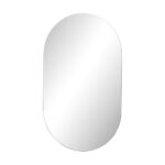Oikiture Wall Mirror Oval Frameless 84x50cm - Image 5