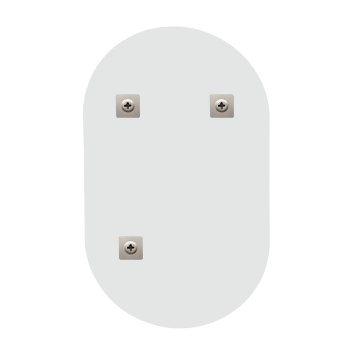 Oikiture Wall Mirror Oval Frameless 84x50cm - Image 9