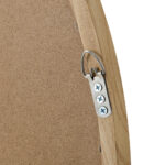 Oikiture Wall Mirror with Wood Frame 80cm Round - Image 8