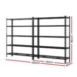 1.8MX2.4M Giantz Garage Shelving Warehouse Rack - Image 2
