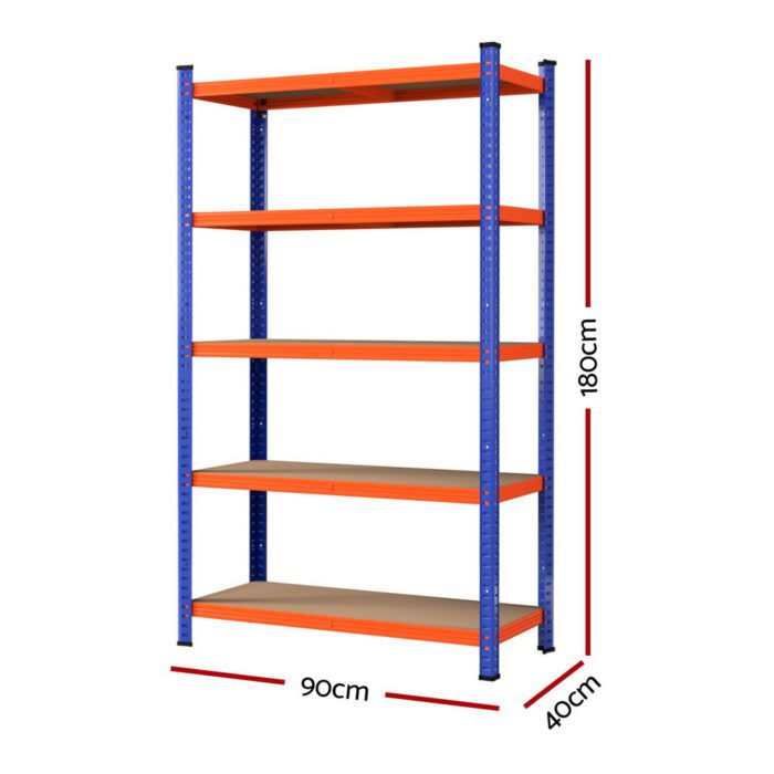 5 x 1.8M Giantz Garage Shelving Warehouse Rack - Image 2