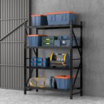 2Mx1.5M Giantz Garage Shelving Warehouse Rack Black