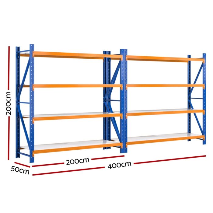 Giantz 4Mx2M Garage Shelving Warehouse Rack - Image 2