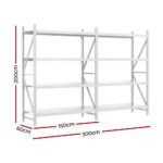 3Mx2M Giantz Garage Shelving Warehouse Rack - Image 2