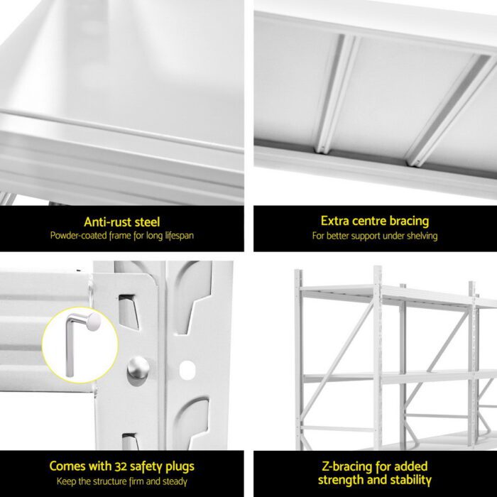 3Mx2M Giantz Garage Shelving Warehouse Rack - Image 6
