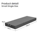 15cm Small Single BedStory 3-Fold Mattress Folding Foam Bed Washable Cover, 180x70cm - Image 2